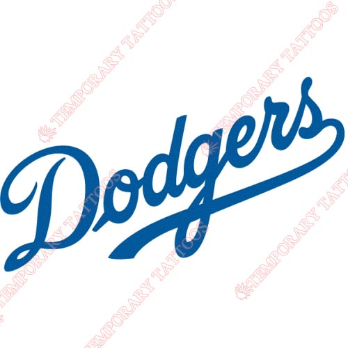 Los Angeles Dodgers Customize Temporary Tattoos Stickers NO.1671